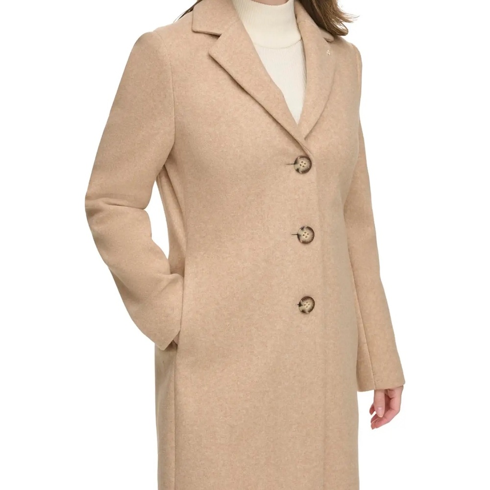 Calvin Klein Classic Camel Coat - Like New